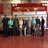 A group of seniors visiting and touring the local fire station. 