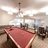 Close-up of the pool table in the entertainment area at Masonville Manor Retirement Residence in London