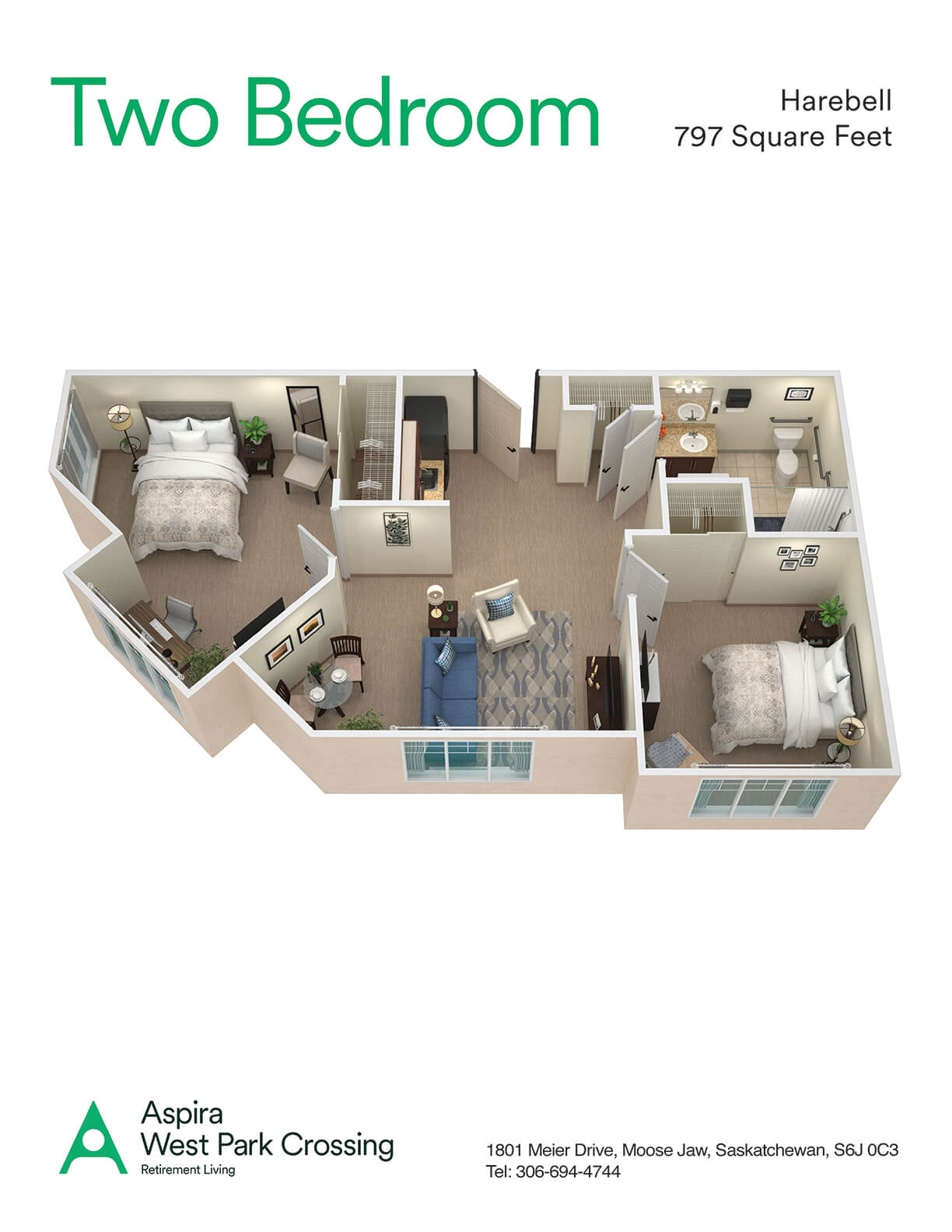 Aspira Westpark Crossing Retirement Living Moose Jaw, SK