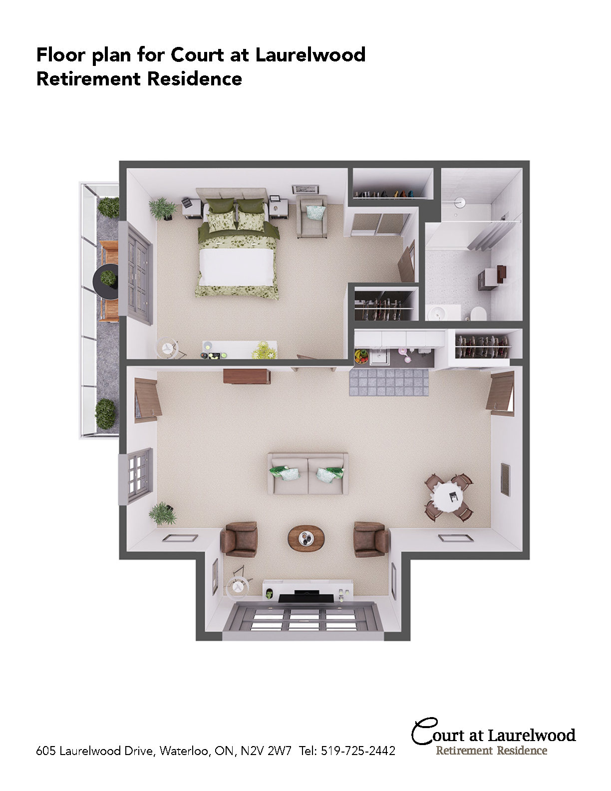 Court at Laurelwood Retirement Residence Waterloo, ON