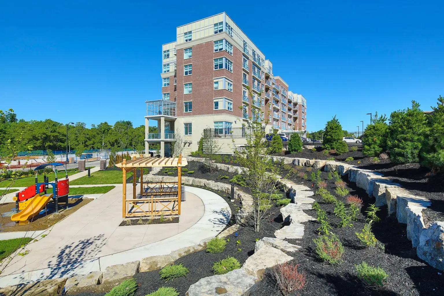 Aspira Credit River residence at birds eye view